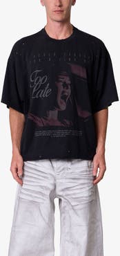 mnml Too Late Distressed Graphic T-Shirt