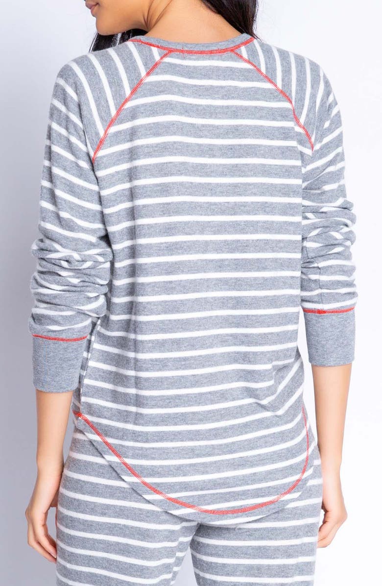 PJ Salvage Joyful Stripe Pajama Top, Alternate, color,
