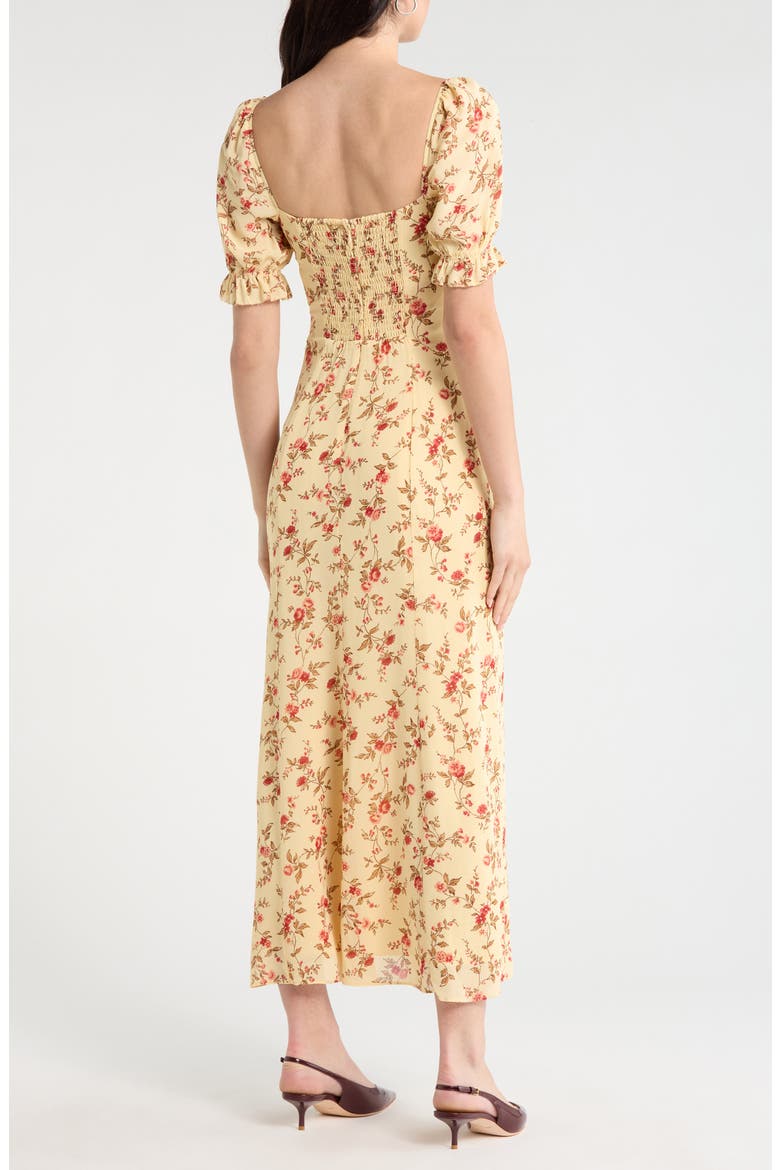 Gloria Floral Puff Sleeve Dress, Alternate, color, WISTFUL