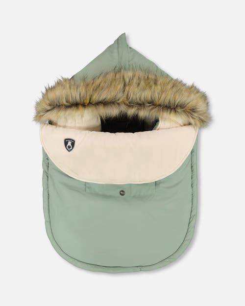 Deux Par Deux Boy Bunting Bag Designed For Car Seat And Stroller In Green