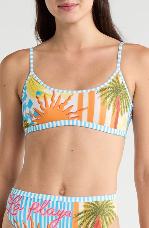 Beach Static Lane Bikini Top
