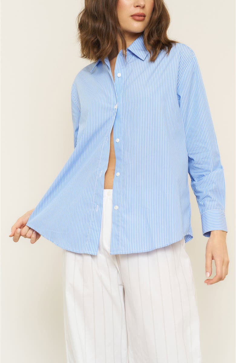 Whimsy + Row Denise Top, Main, color, Blue Stripe