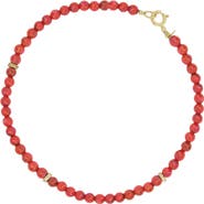 The Lovery Fine Jewelry Coral Round Bead Bracelet