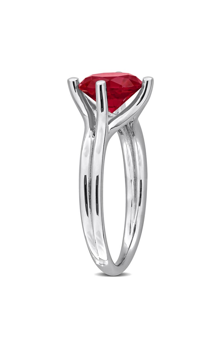 DELMAR Created Ruby Solitaire Ring, Alternate, color, Red