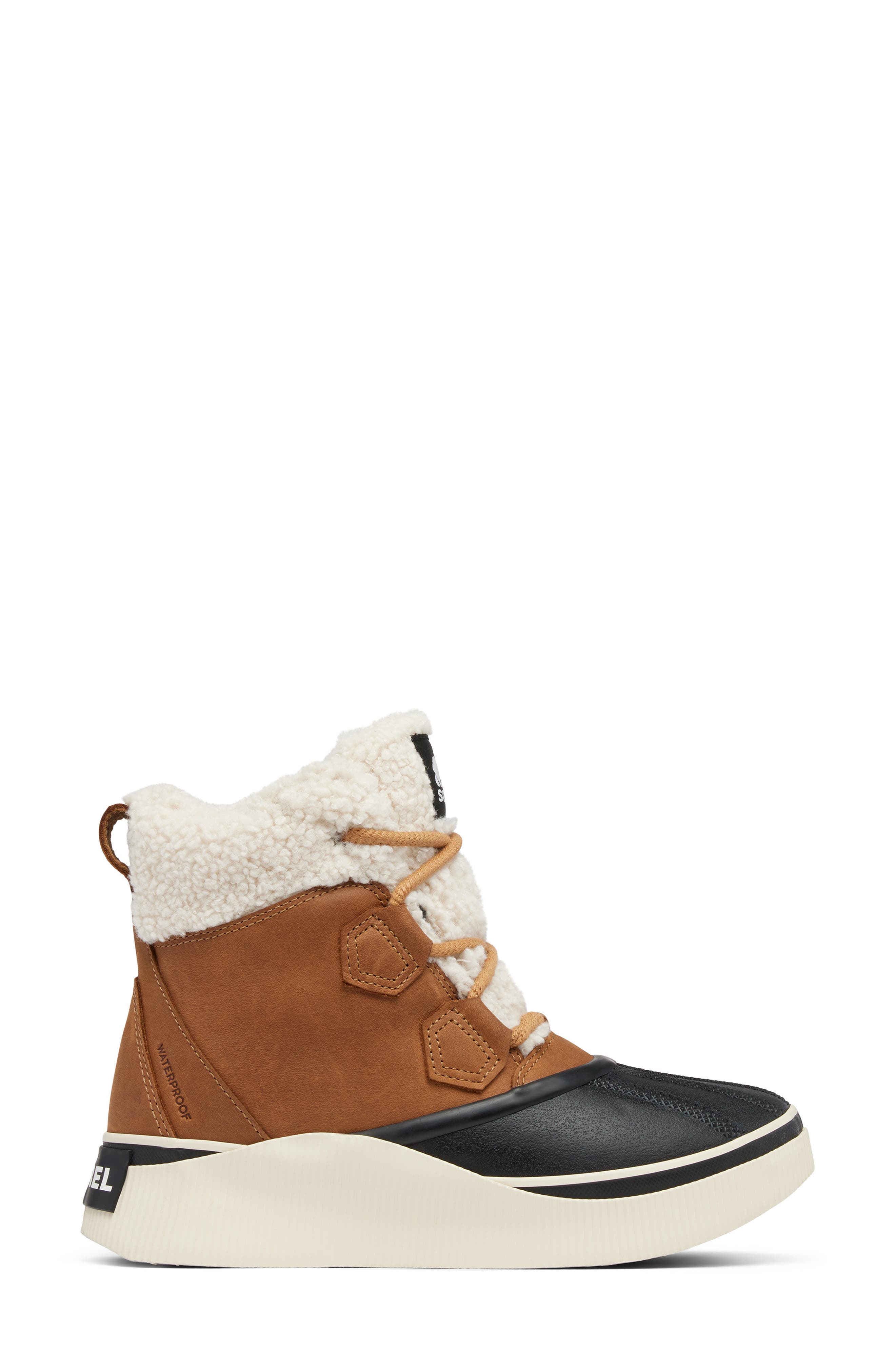 SOREL Out N About IV Chillz Waterproof Duck Boot, Alternate, color, Taffy/ Black