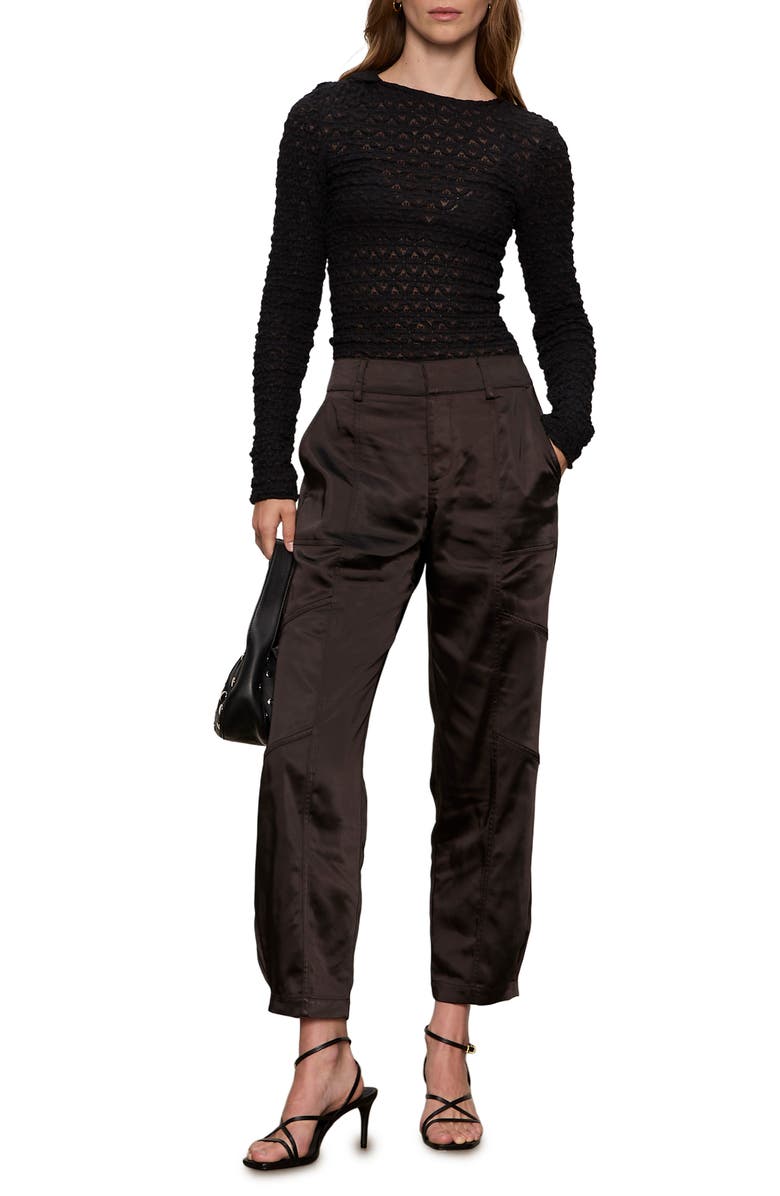 Sanctuary Sahara Tapered Satin Utility Pants, Alternate, color,