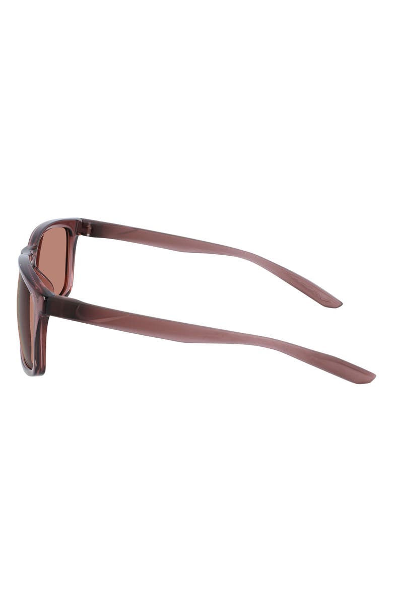 Nike Chaser Ascent 59mm Rectangular Sunglasses, Alternate, color, Smokey Mauve/ Copper Lens