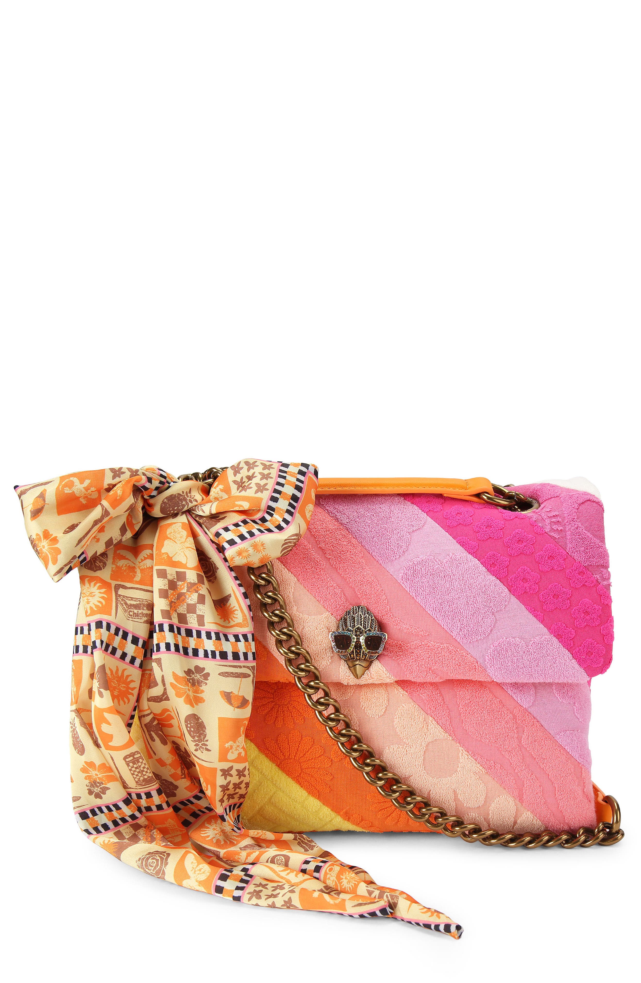 Kurt Geiger London Large Kensington Shoulder Bag, Main, color, Pink Multi