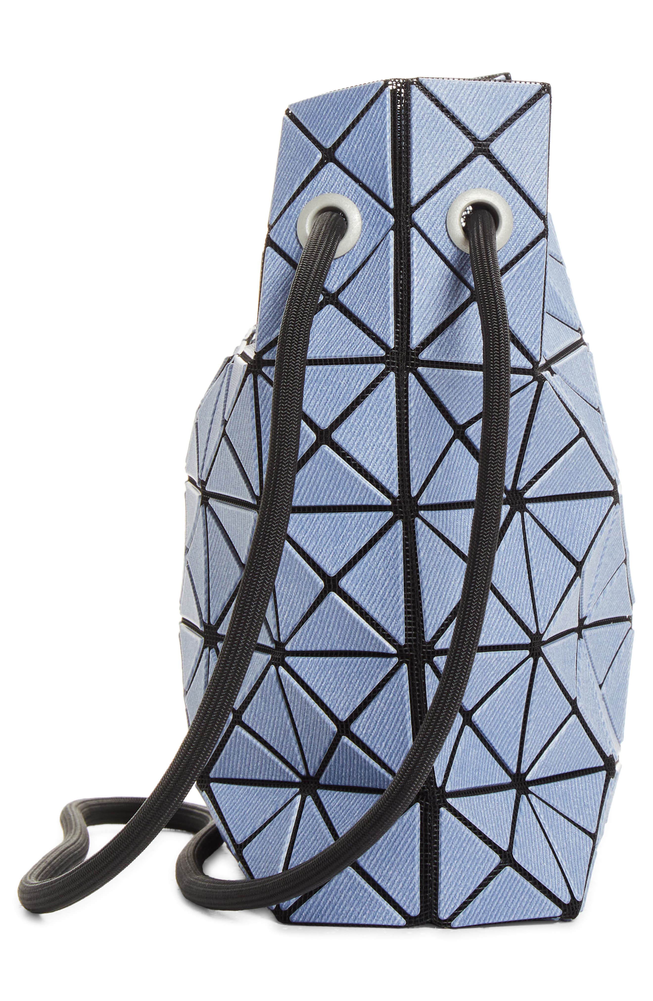 Bao Bao Issey Miyake Wring Denim Drawstring Bucket Bag, Alternate, color, Blue