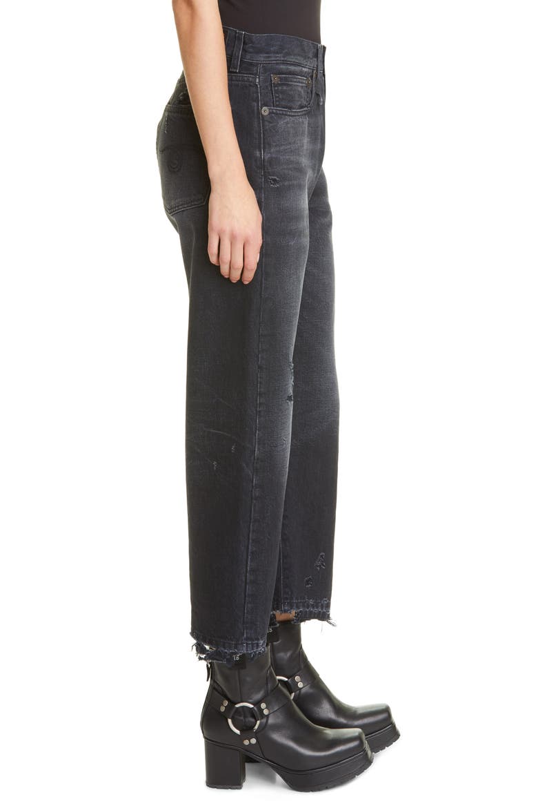 Distressed Boyfriend Jeans, Alternate, color, JAKE BLACK