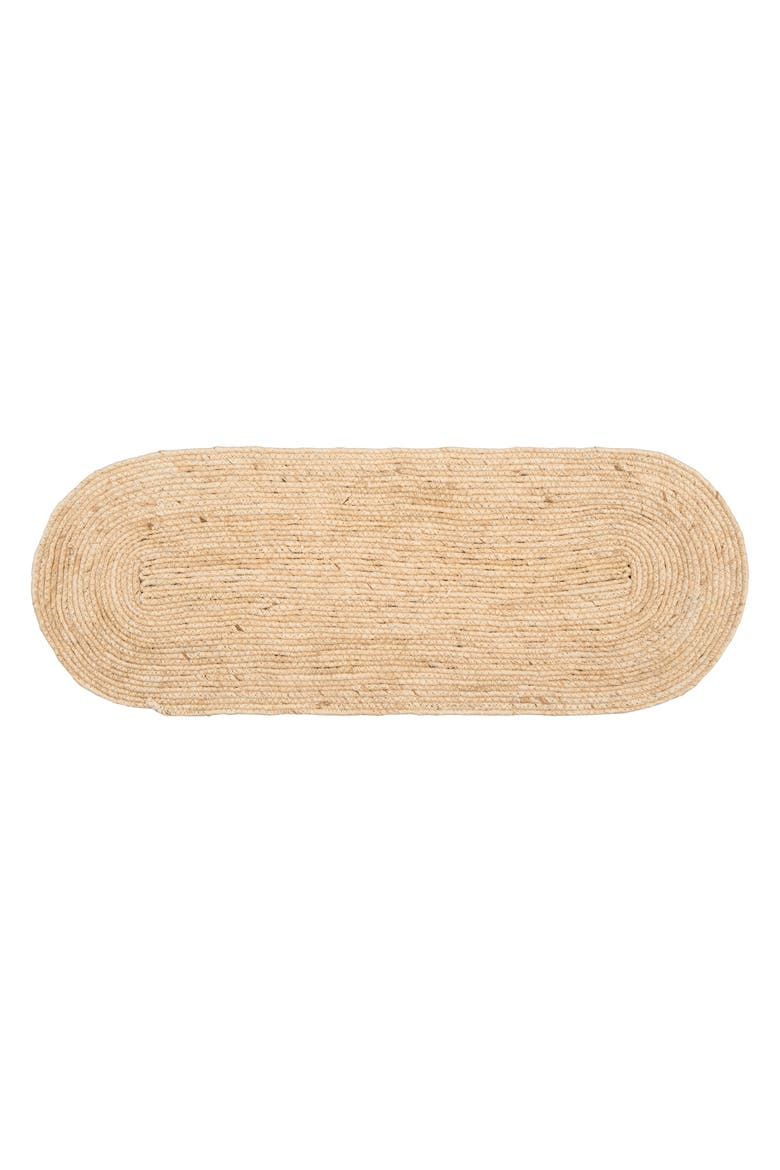 White Seagrass Table Runner 13" x 36", Main, color, Beige
