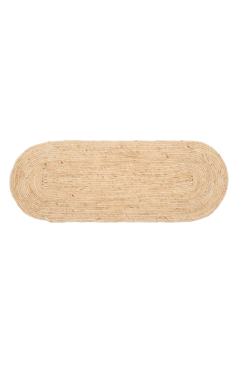 C&F Home White Seagrass Table Runner 13" x 36", Main, color, Beige