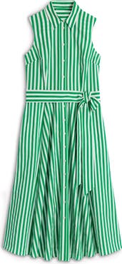 Boden Amy Stripe Sleeveless Midi Shirtdress