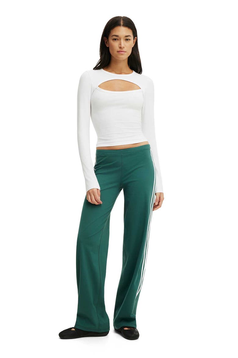 Women's Active Keyhole Long Sleeve, Alternate, color, White
