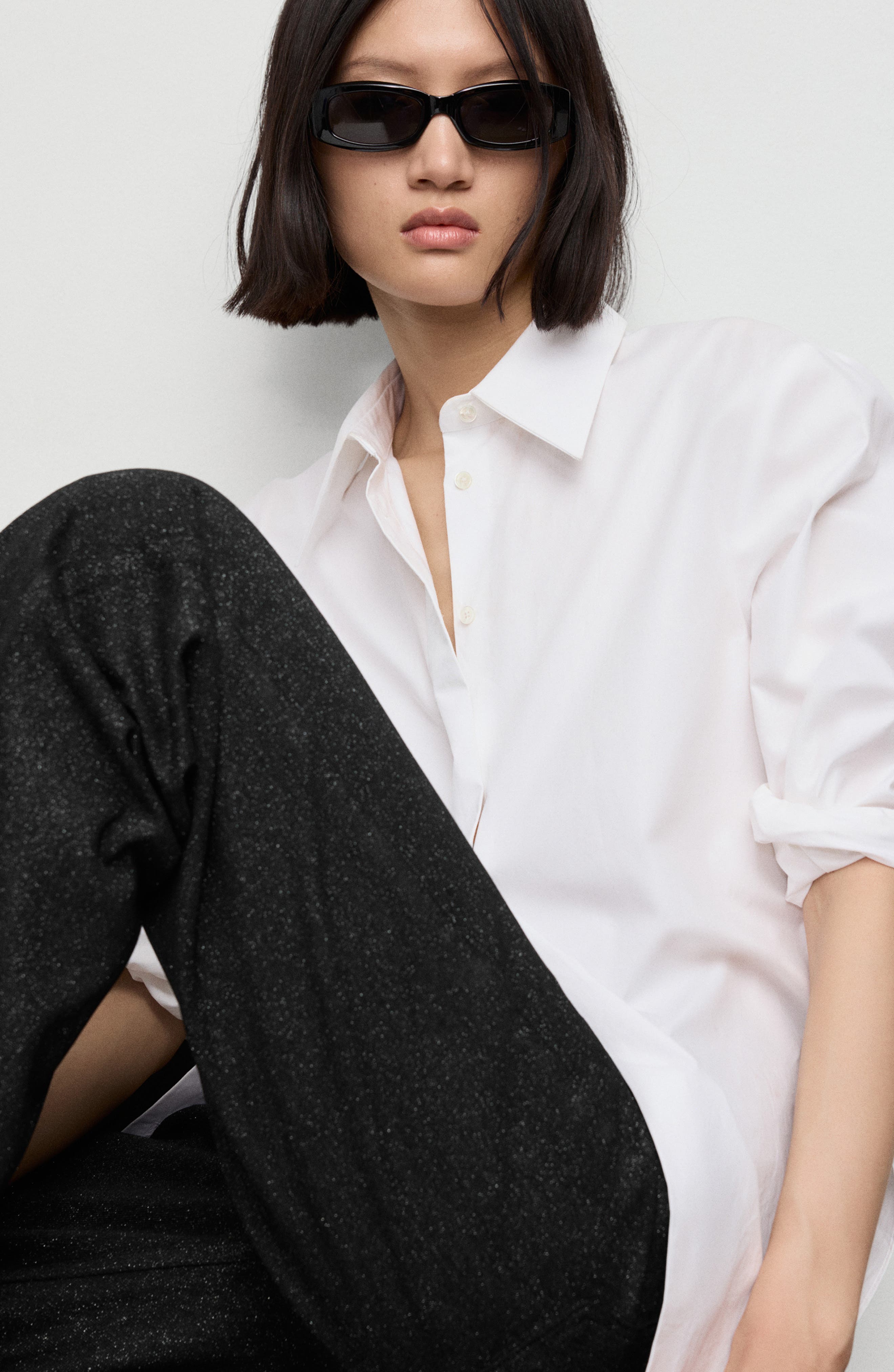 Metallic Straight Leg Jeans - image 2