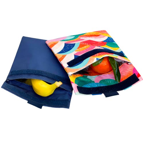 Yumbox Reusable Sandwich Bags Insulated, Washable, Eco-friendly Fabric Pouches For Snacks, Wraps & L