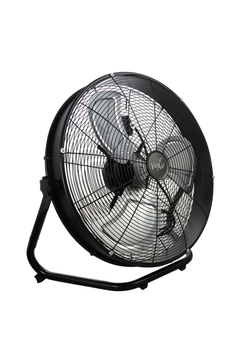 Vie Air 20 Inch 3 Speed Motor Metal Floor Drum Fan, Alternate, color, Black