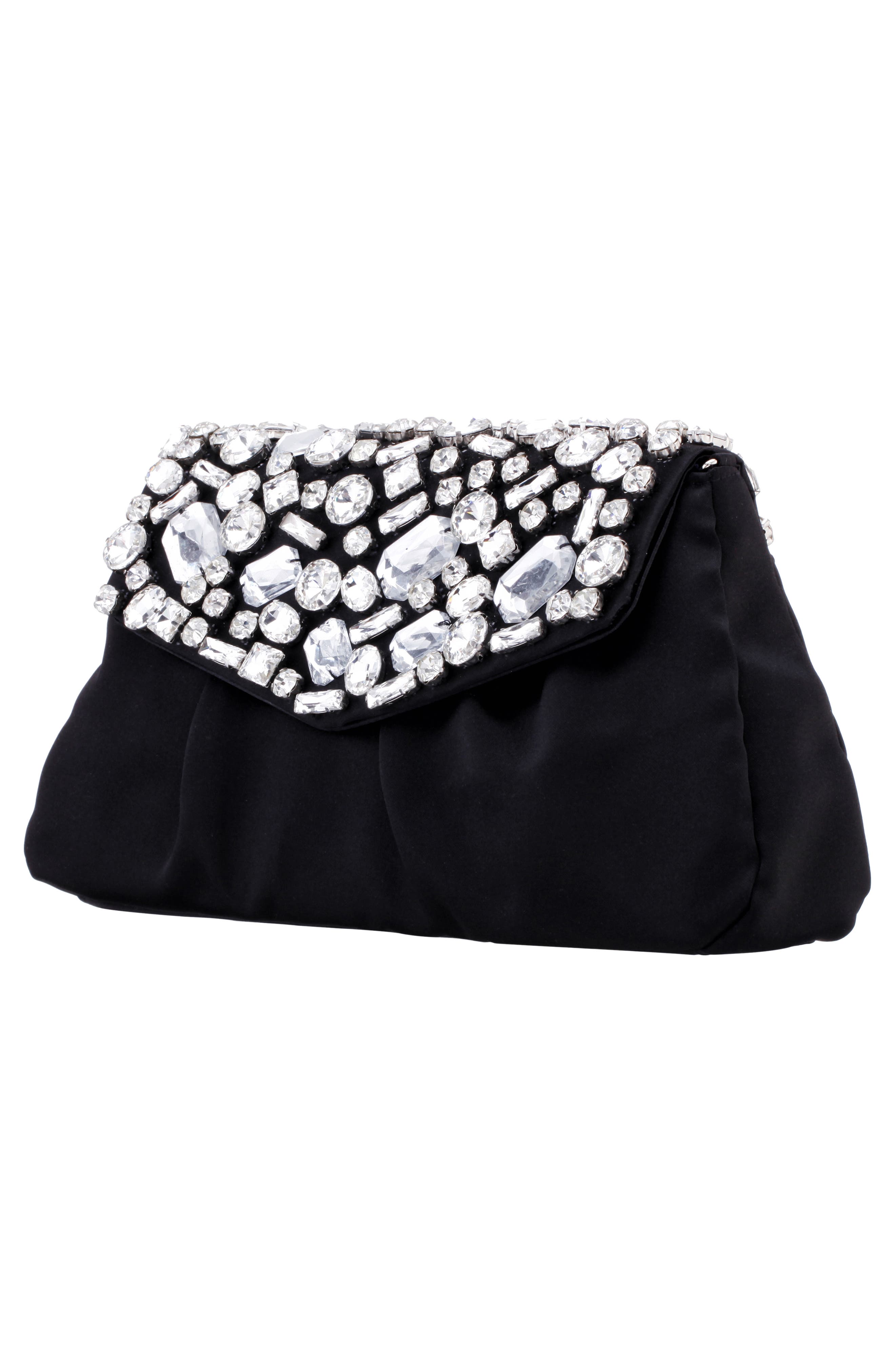 Nina Satin Clutch, Alternate, color, 