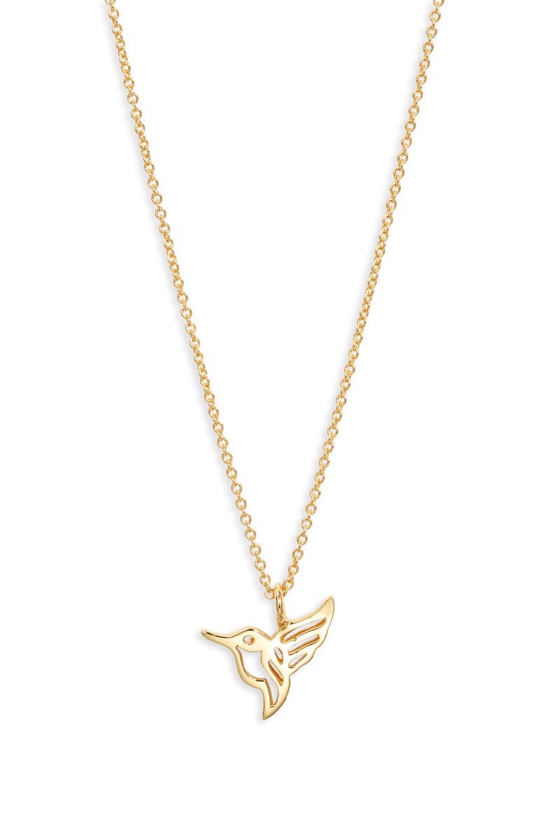 Kiara by Ki-ele Hummingbird Pendant Necklace, Main, color,