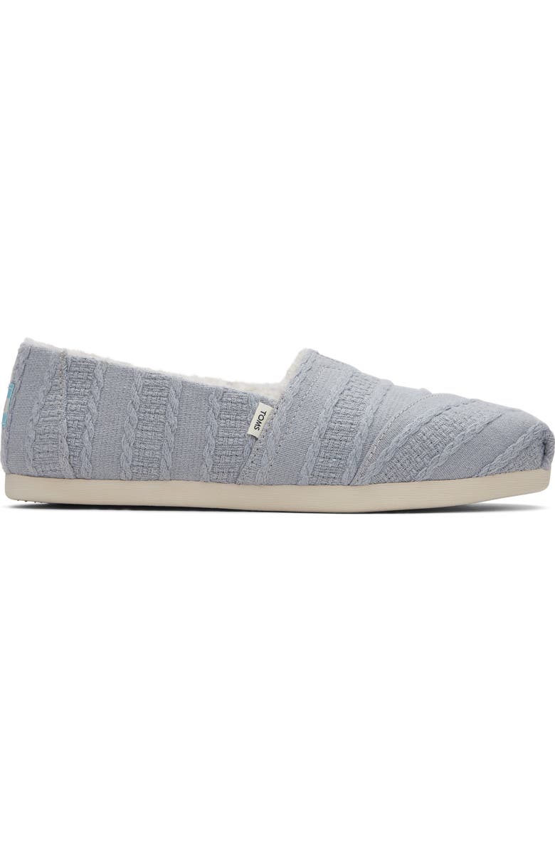 TOMS Faux Shearling Alpargata Slip-On, Alternate, color,