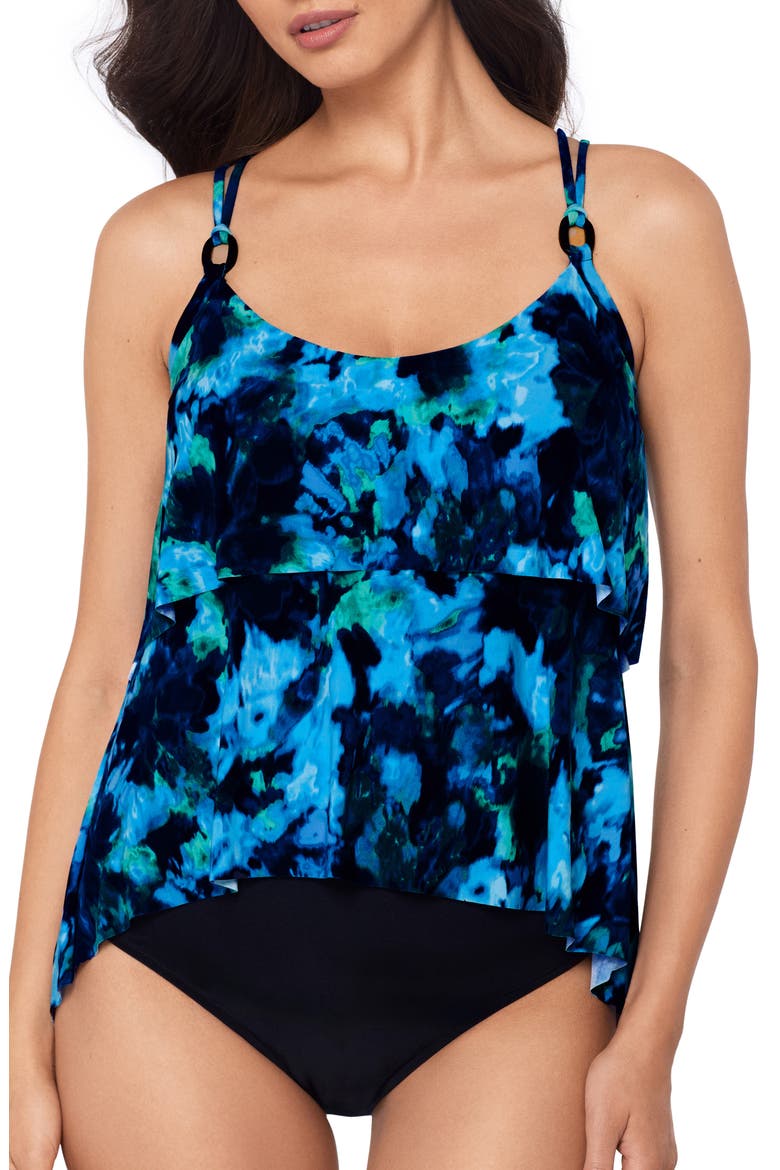 Mashup Grace Tankini, Main, color, BLUE MULTI