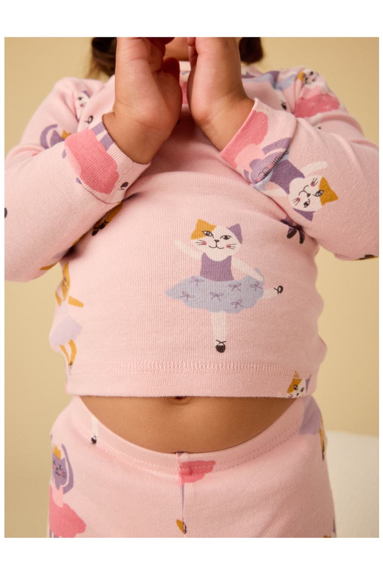 Goodnight Pajama Set, Alternate, color, Ballet Kitty