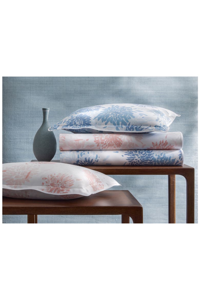 Chrysanthemum 500 Thread Count Fitted Sheet, Alternate, color, BLUSH