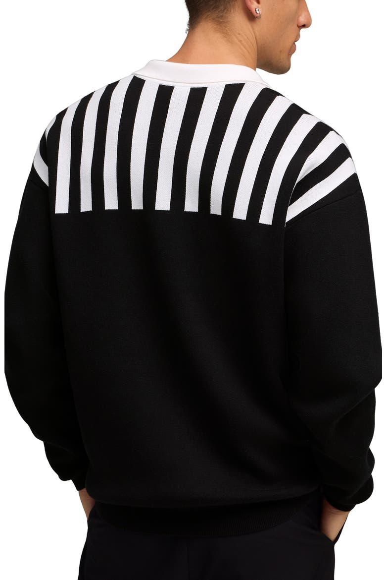 The NeverWorn VI Knit Polo Sweater, Alternate, color, PUMA BLACK