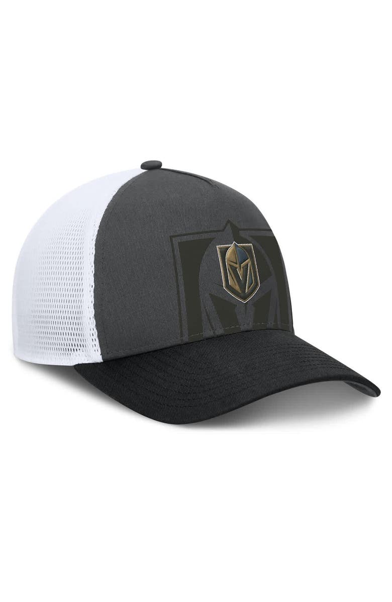 FANATICS Men's Fanatics Gray/Black Vegas Golden Knights Authentic Pro A-Frame Rink Adjustable Hat, Alternate, color, Gray