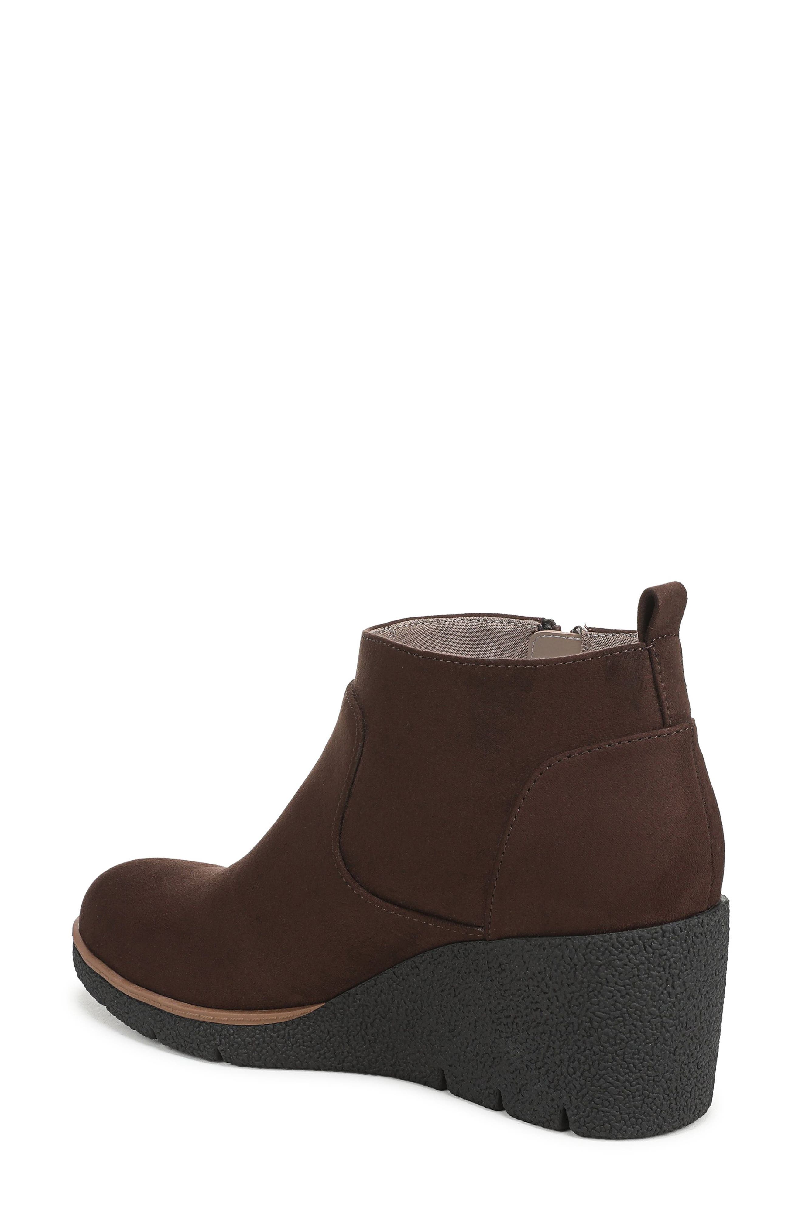Bianca Wedge Boot, Alternate, color, DARK UMBER MICROFIBER