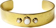Panacea Hammered Circle Cuff Bracelet