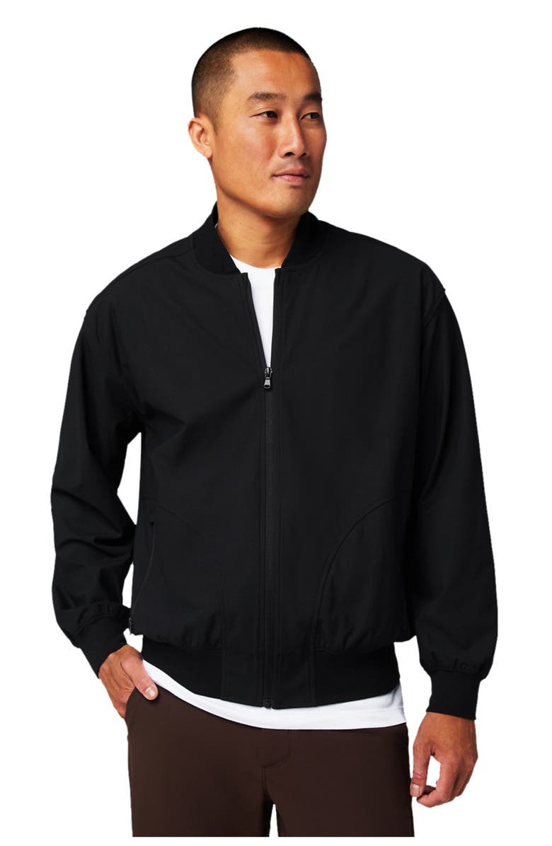 Fabletics Men's The Don Everyday Bomber, Alternate, color, Black