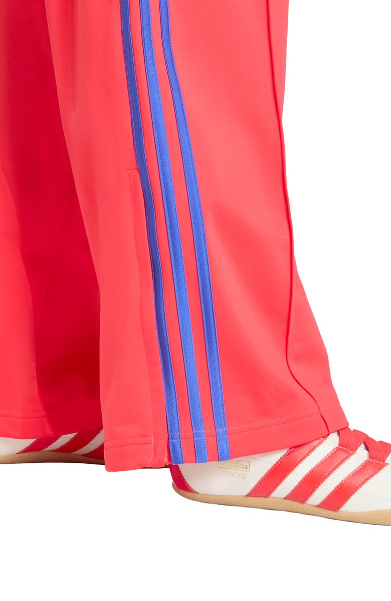 adidas Originals Firebird Recycled Polyester Track Pants, Alternate, color, Semi Lucid Red/ Blue/