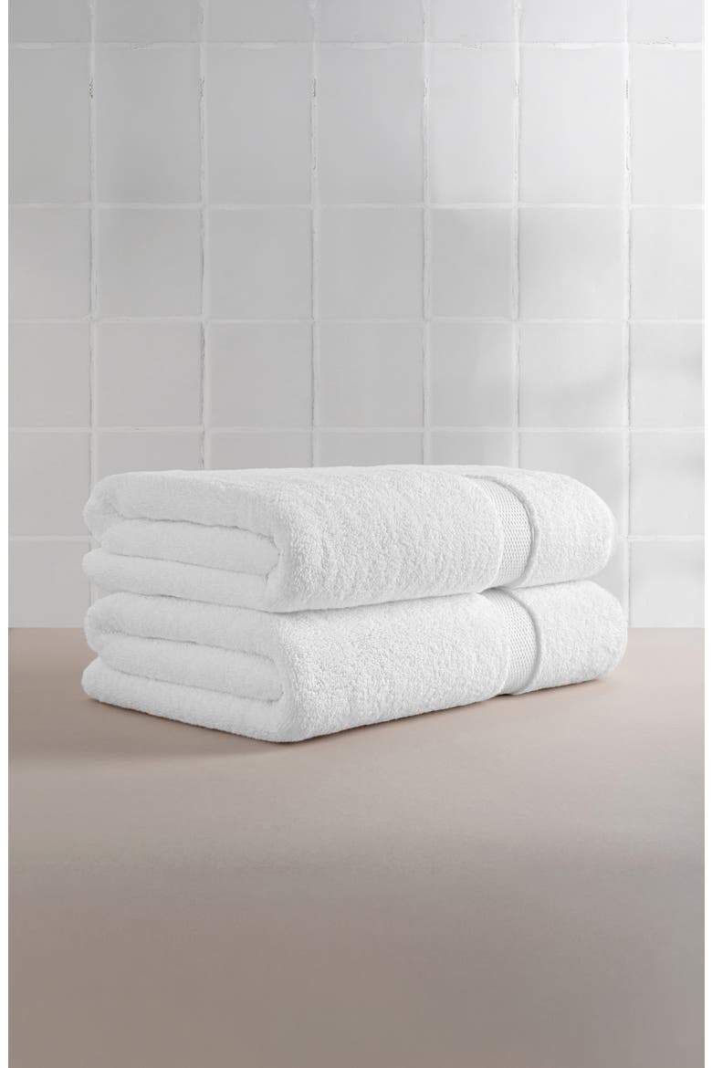 Anovia Oversized Bath Towels, Alternate, color, WHITE