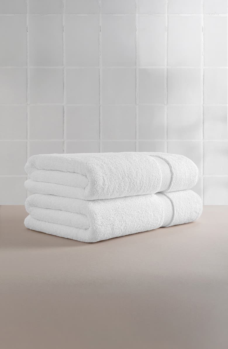 Linum Home Textiles Anovia Oversized Bath Towels, Alternate, color, White