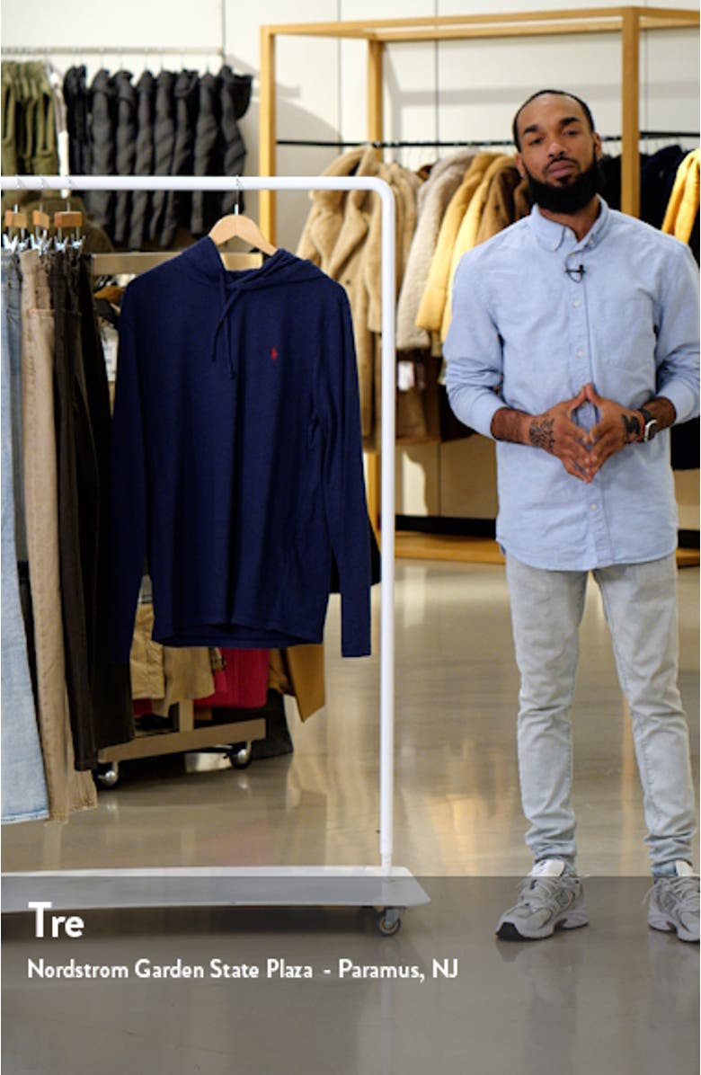 Embroidered Logo Cotton Hoodie, sales video thumbnail