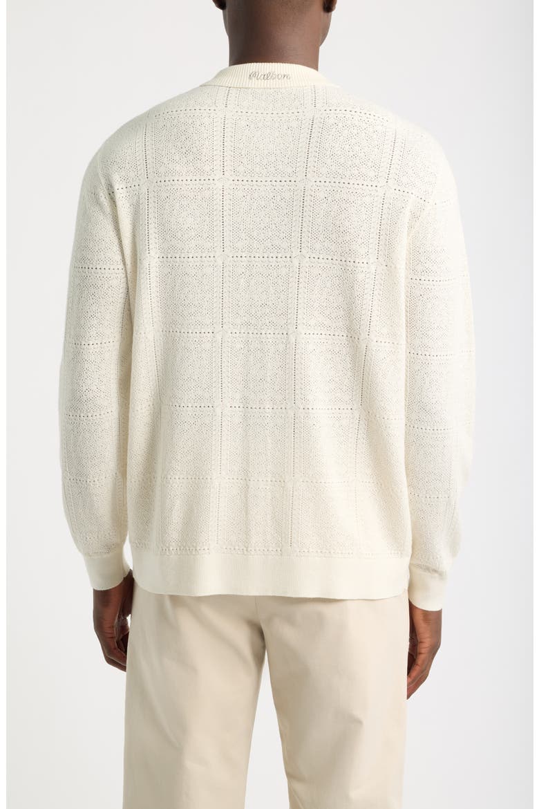 Resort Pointelle Detail Cardigan, Alternate, color, WHISPER WHITE
