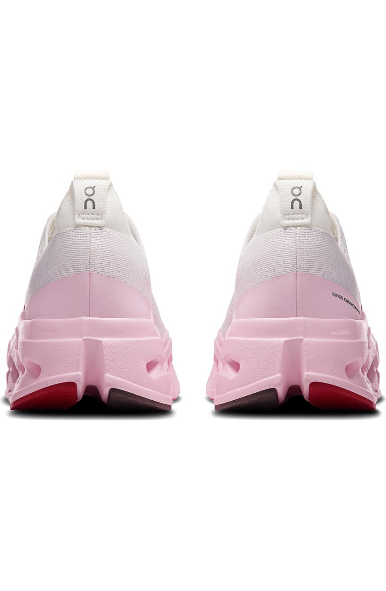 On Cloudsurfer Max Running Sneaker, Alternate, color, Ivory/ Peony