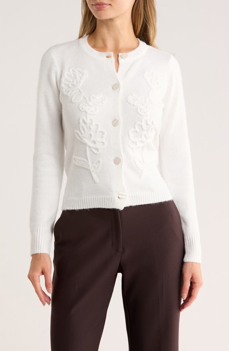 BY DESIGN Hyacinth Cardigan, Main, color, White