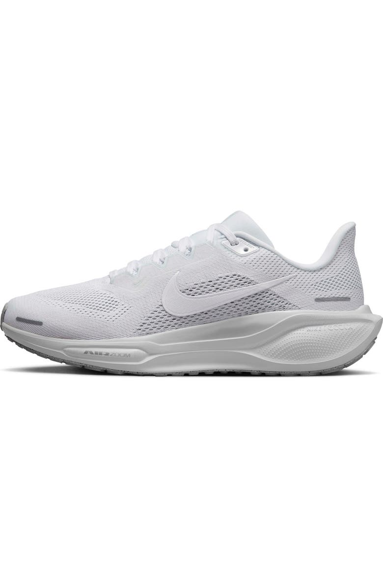 Nike Air Zoom Pegasus 41 Running Shoe, Alternate, color, 102 White/White