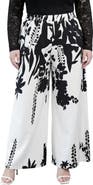 Standards & Practices Abstract Pull-On Wide Leg Pants