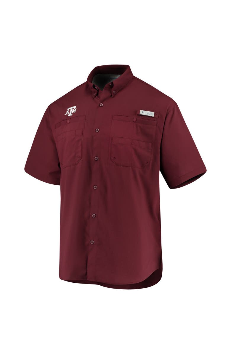 Columbia Men's Columbia Maroon Texas A&M Aggies PFG Tamiami Shirt, Main, color, 