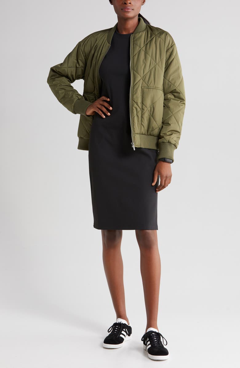 Zella Live In Rib Midi Dress, Alternate, color,