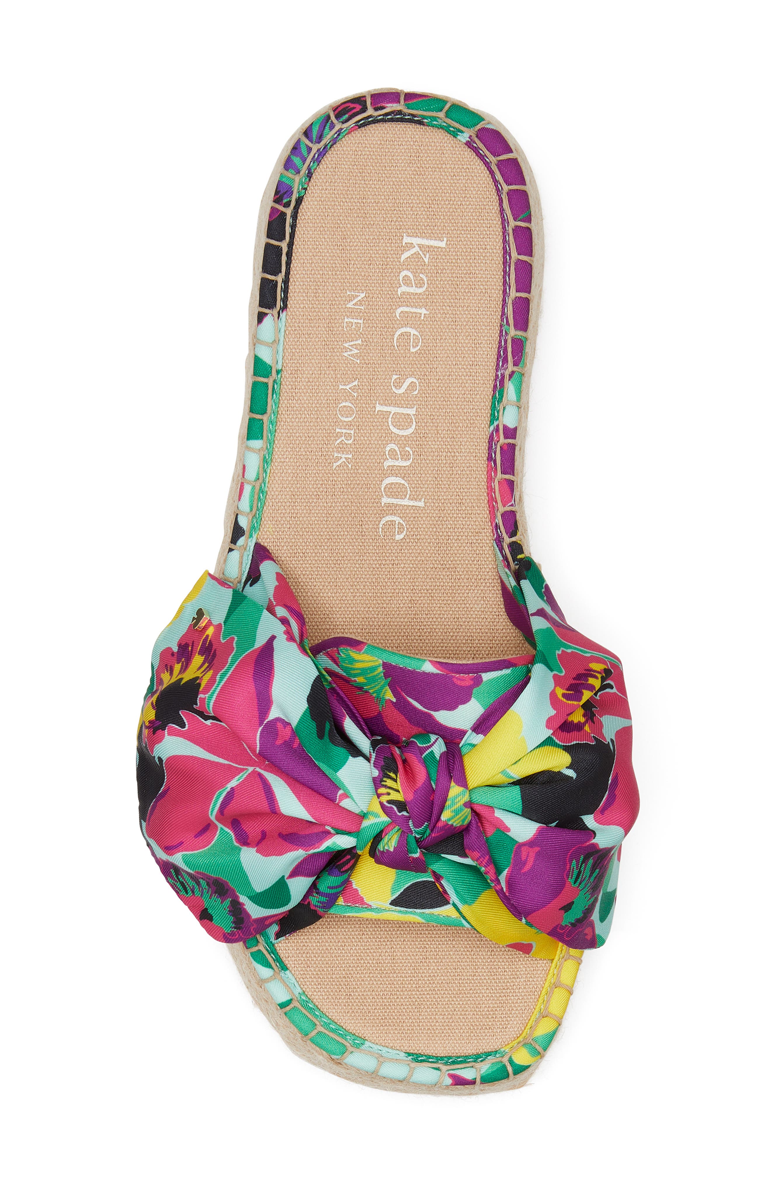 Kate Spade New York lucie espadrille platform slide sandal, Alternate, color, Orchid Bloom
