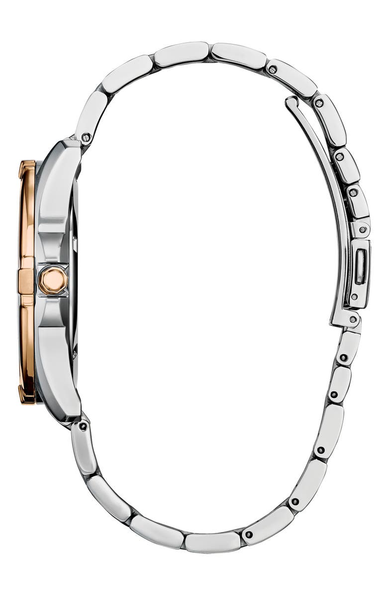 Citizen Eco Drive Diamond Embellished Two-Tone Stainless Steel Bracelet Watch, 40mm, Alternate, color,