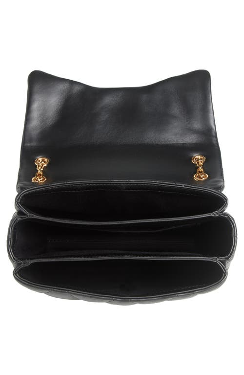 Versace Medusa 95 Soft Quilted Leather Shoulder Bag In Black Gold