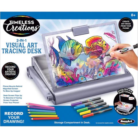 Timeless Creations 2In1 Tracing Desk Drawing Set, Kids