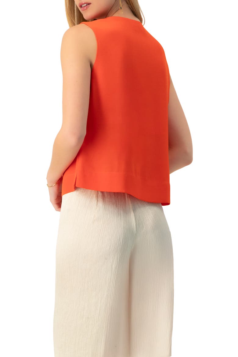 Sleeveless Short Top, Alternate, color, Orange