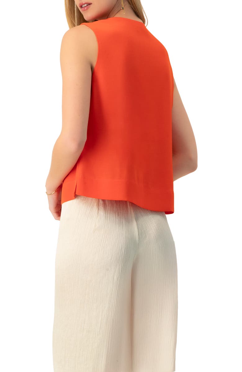IVONNE Sleeveless Short Top, Alternate, color, Orange