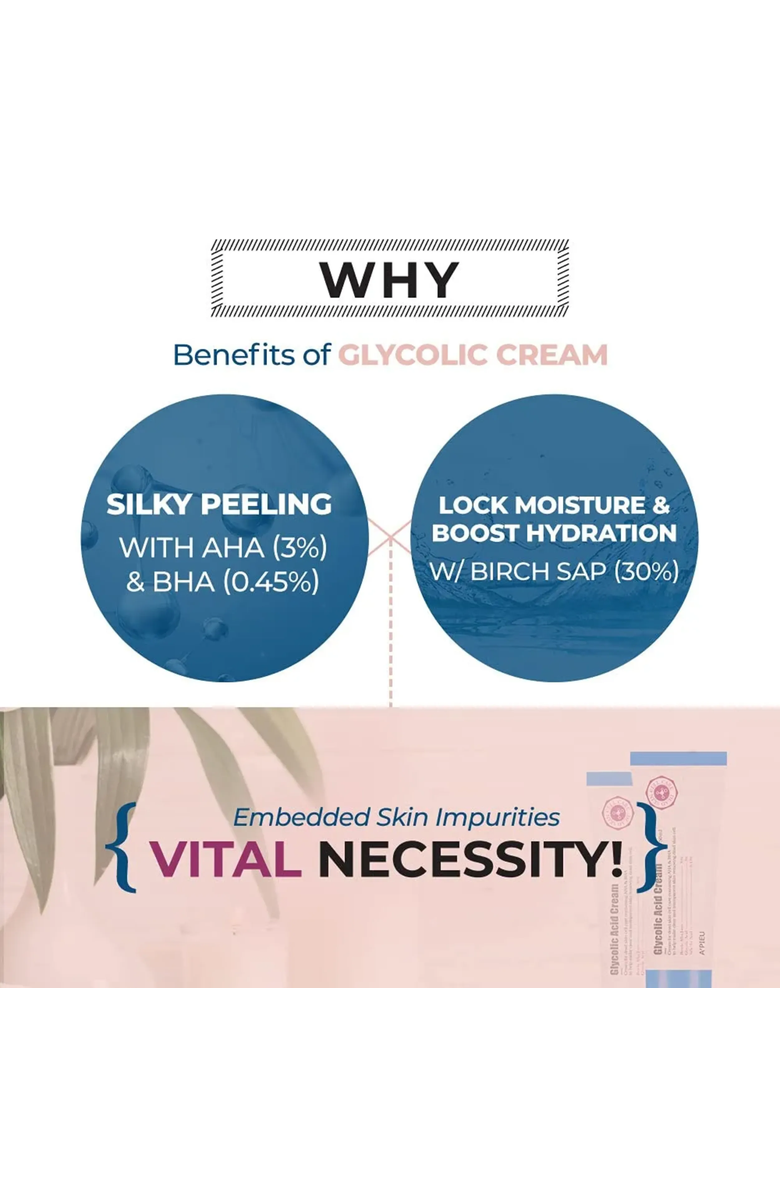 A’PIEU Glycolic Acid Cream, Alternate, color, 